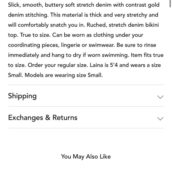 JEAN Machine Laina Rauma NWT szL bra Bralette triangle cropped  lainarauma denim - Picture 9 of 16